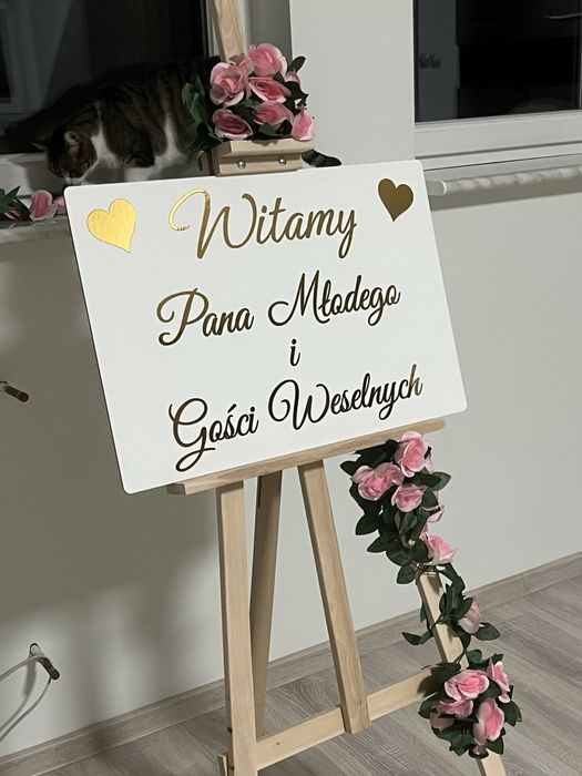 Sztaluga + tablica powitalna