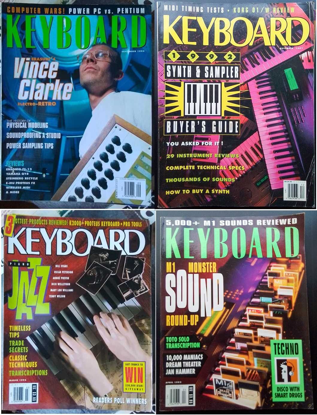 Números antigos avulso da revista Keyboard