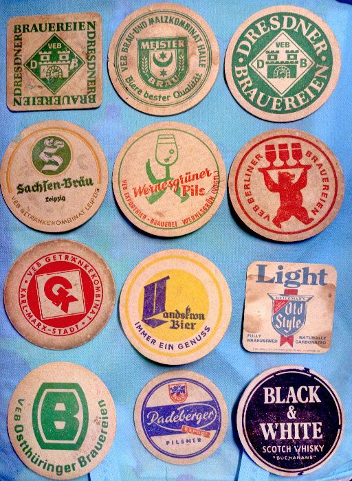Zestaw lata 70te - stare zagraniczne podkładki do piwa - PROMOCJA