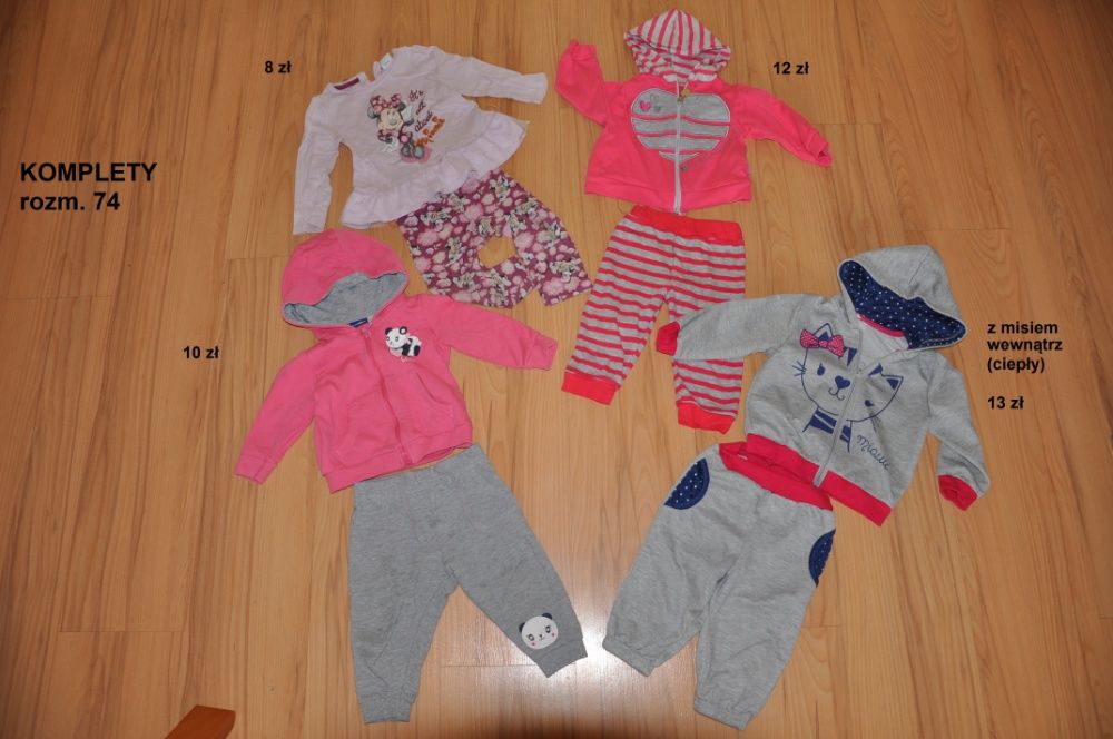 Ubranka dla dziewczynki 68-74