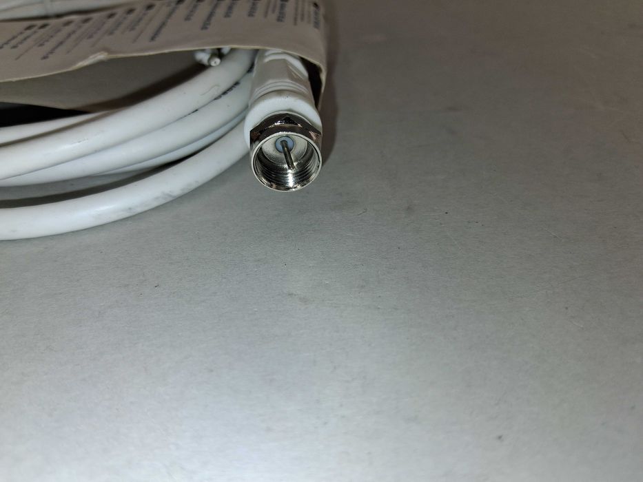 N145 Kabel Koncentryczny SAT Hama F-Plug 1,5m 85 dB Biały