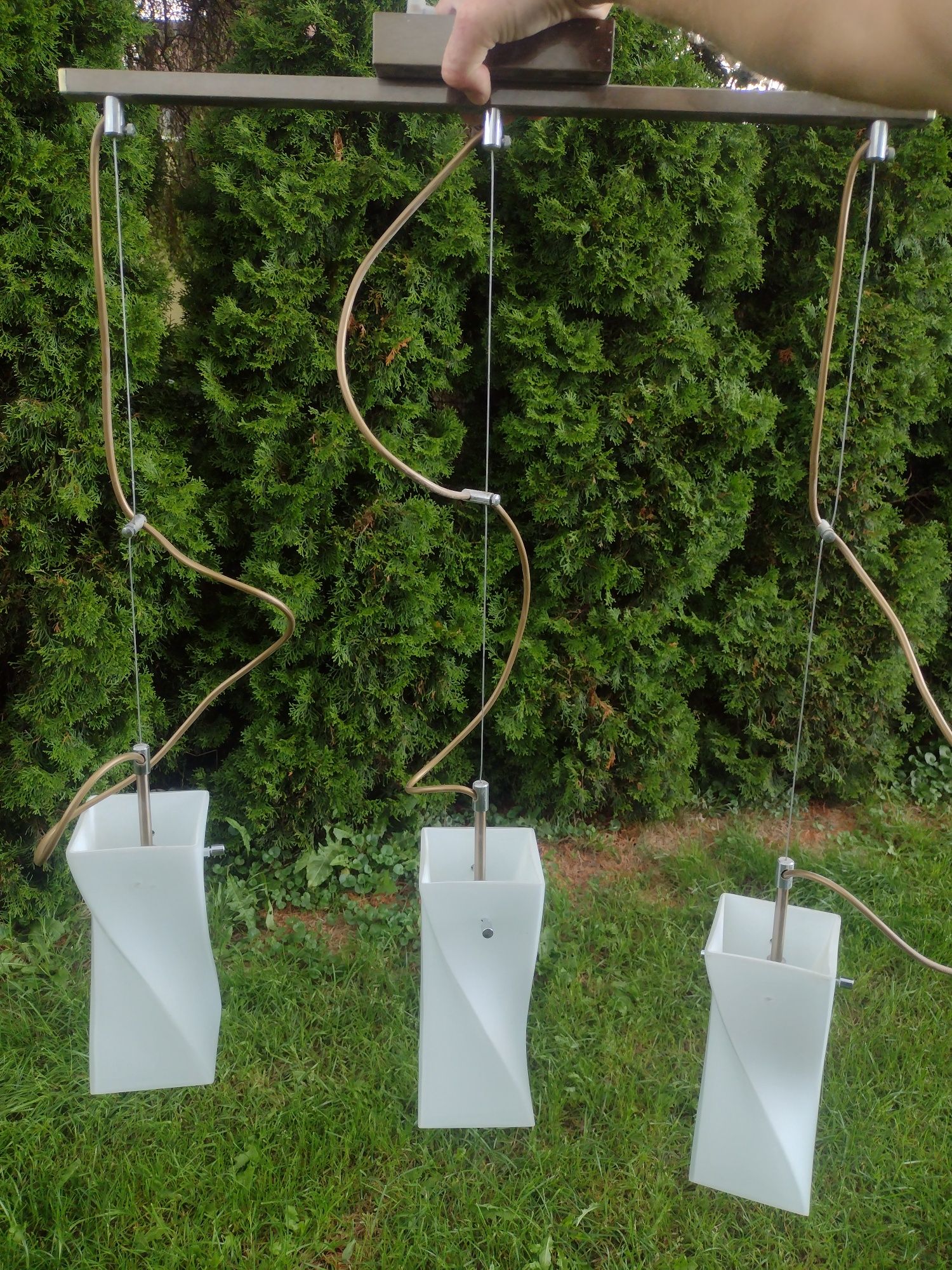 Oświetlenie wiszące, lampa, oświetlenie potrojne, sufitowe, kuchni