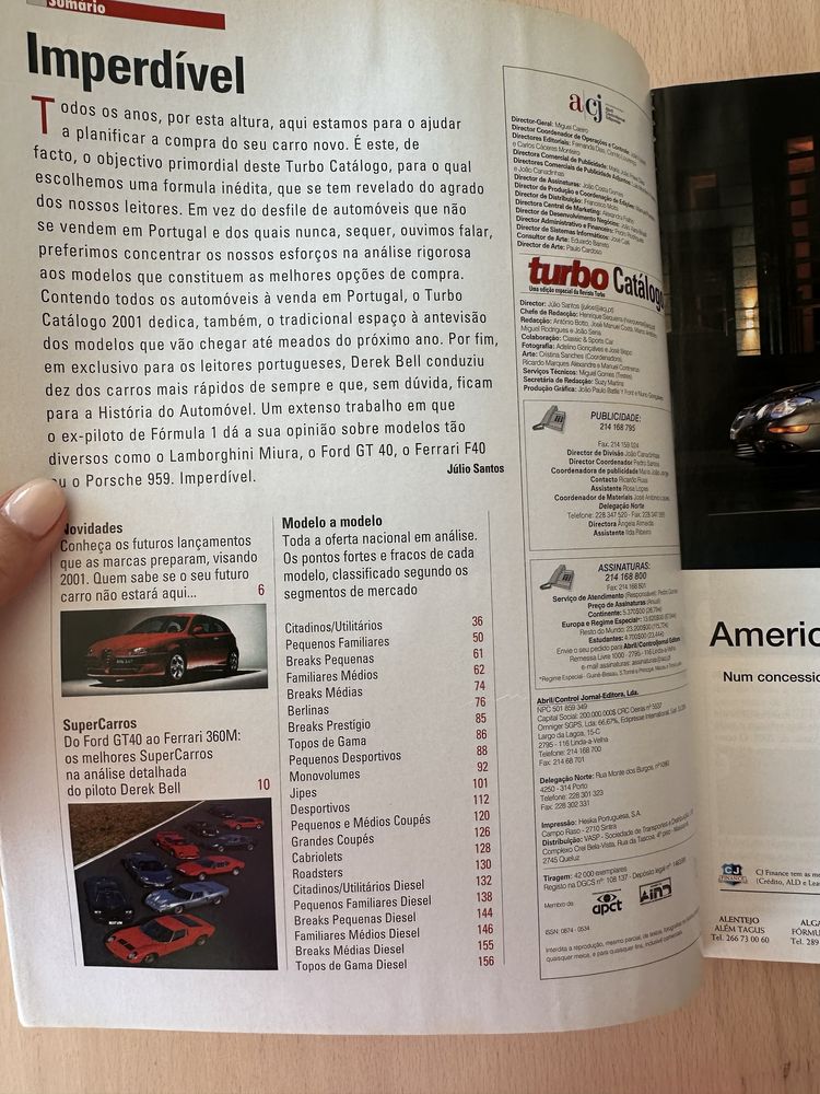 Edição Especial Turbo “Todos os carros 2001”