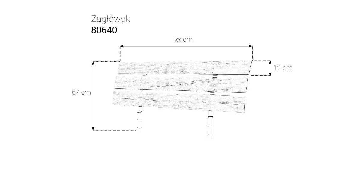 Łóżko sypialniane M&K Foam Koło 80242