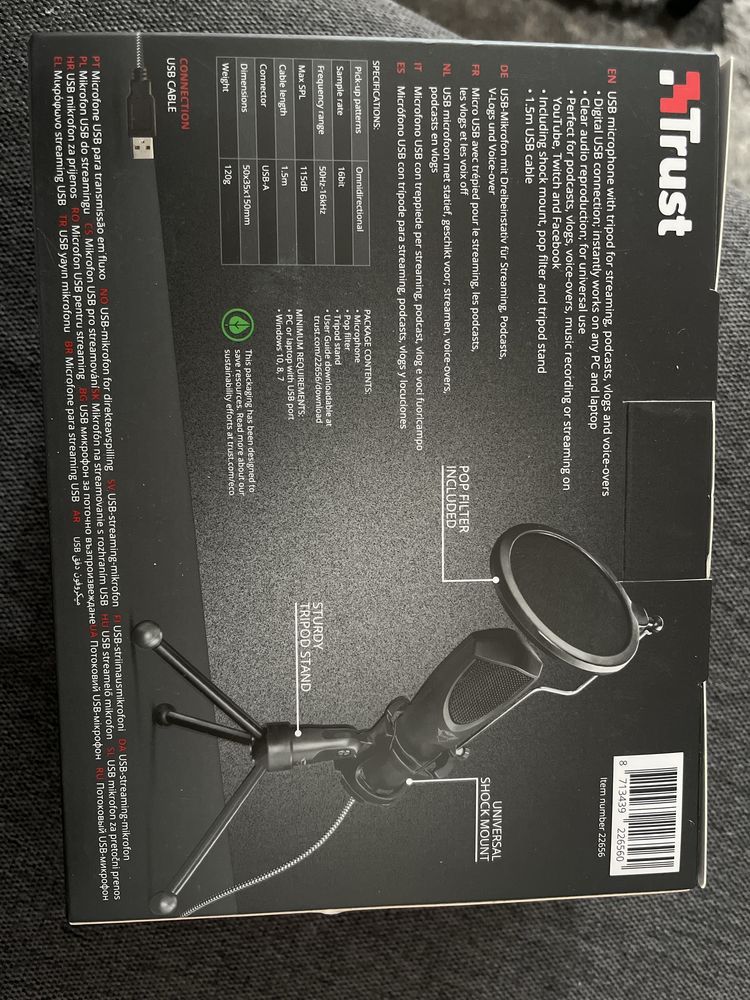 Mikrofon USB do streamingu, Mantis GXT 232, Trust