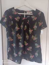 Bluzka Dorothy Perkins. Czarna w kwiatki. 42 XL 44 XXL