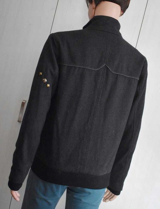 Kurtka wełniana bosmanka S wełna zimowa ciepła kurtka męska elegancka