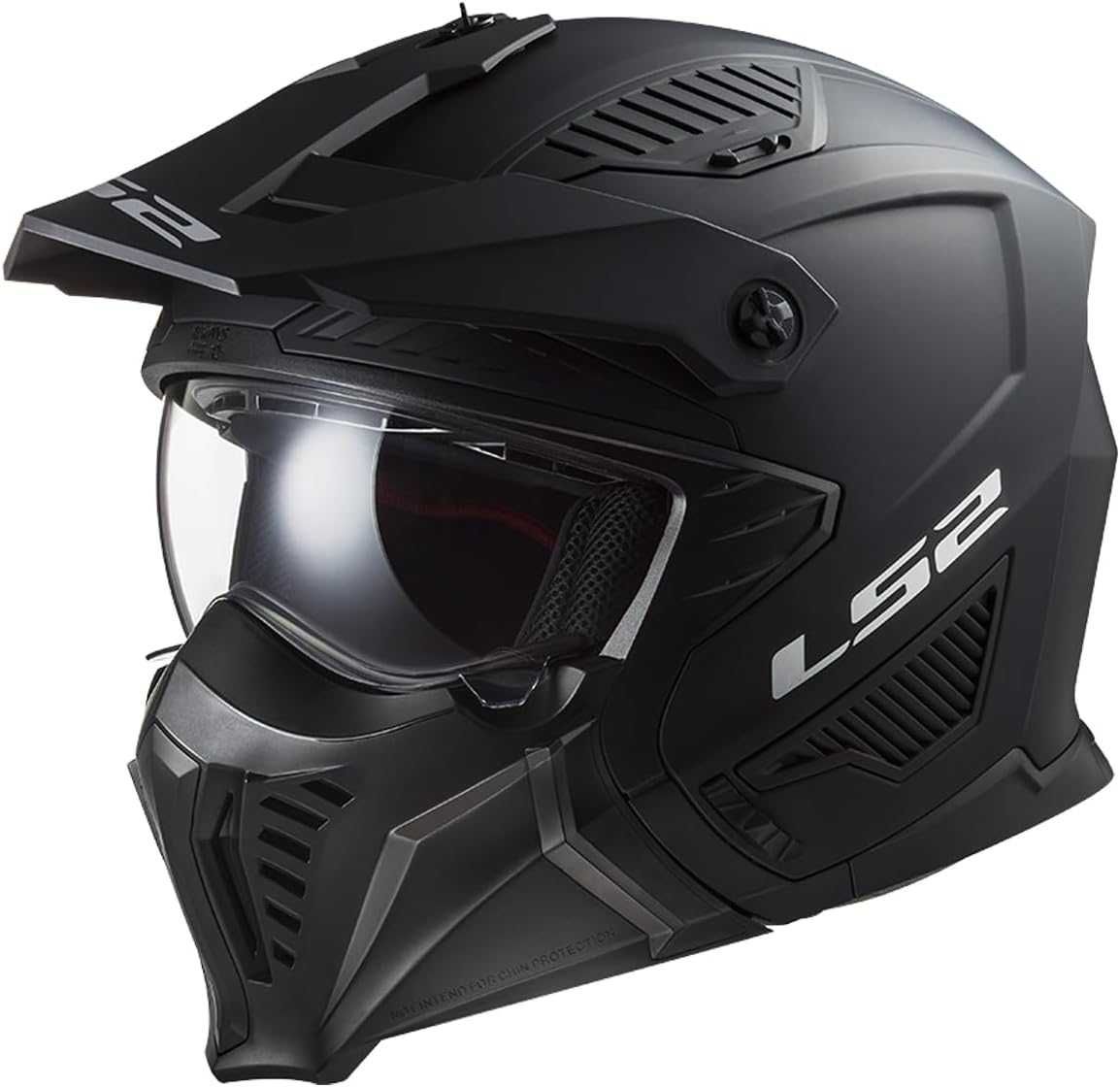 LS2, crossoverowy kask motocyklowy DRIFTER solid mat black 2206, L