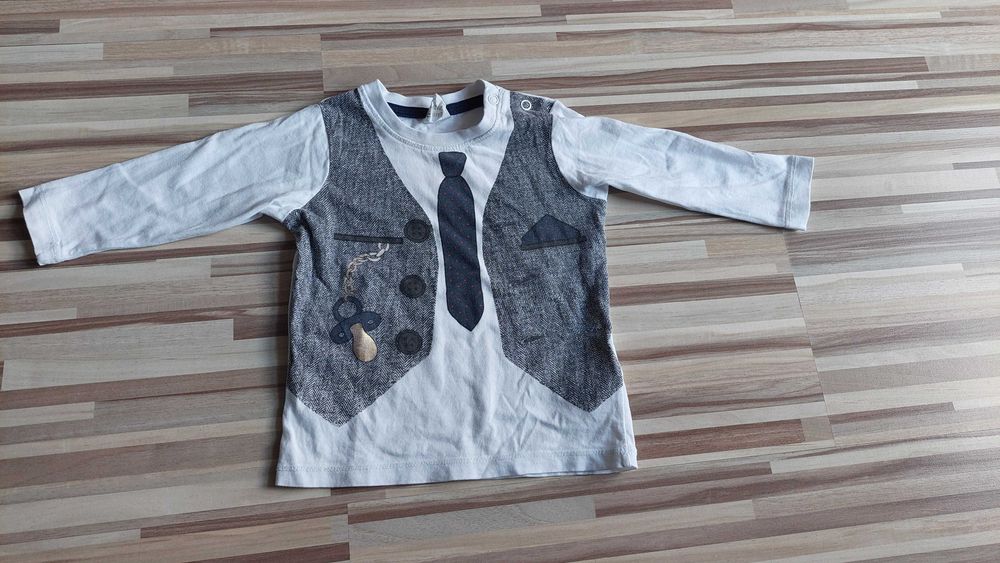 Elegancka bluzka z długim rękawem r. 68, H&M