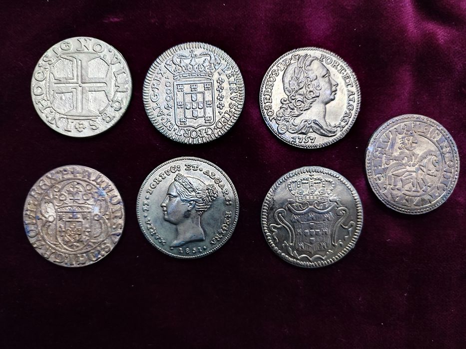 Colecção moedas e medalhas