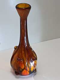 Stare szkło . Bursztynowy wazon .nr.3.vintage Murano.