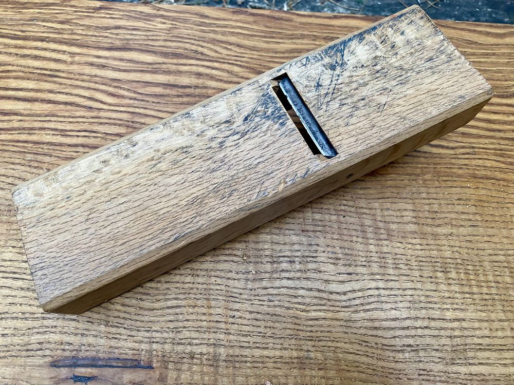 Strug stolarski japoński 60mm laminat Aogami sygnowany kuty