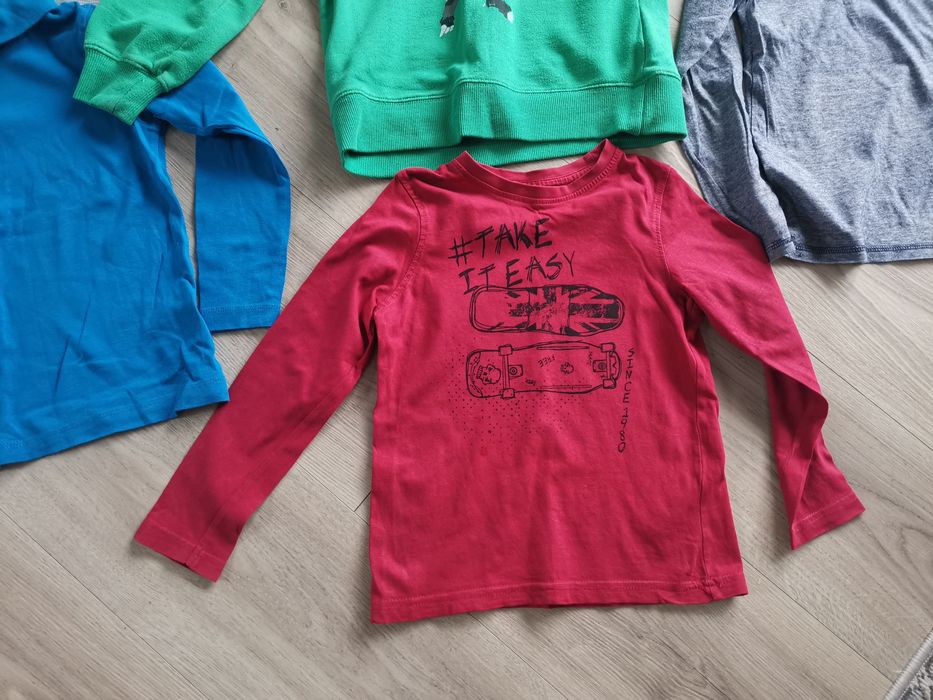 Bluzki rozm 110/116 zestaw