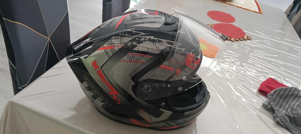 Capacete scorpion exo 391 Cluster Novo em caixa .