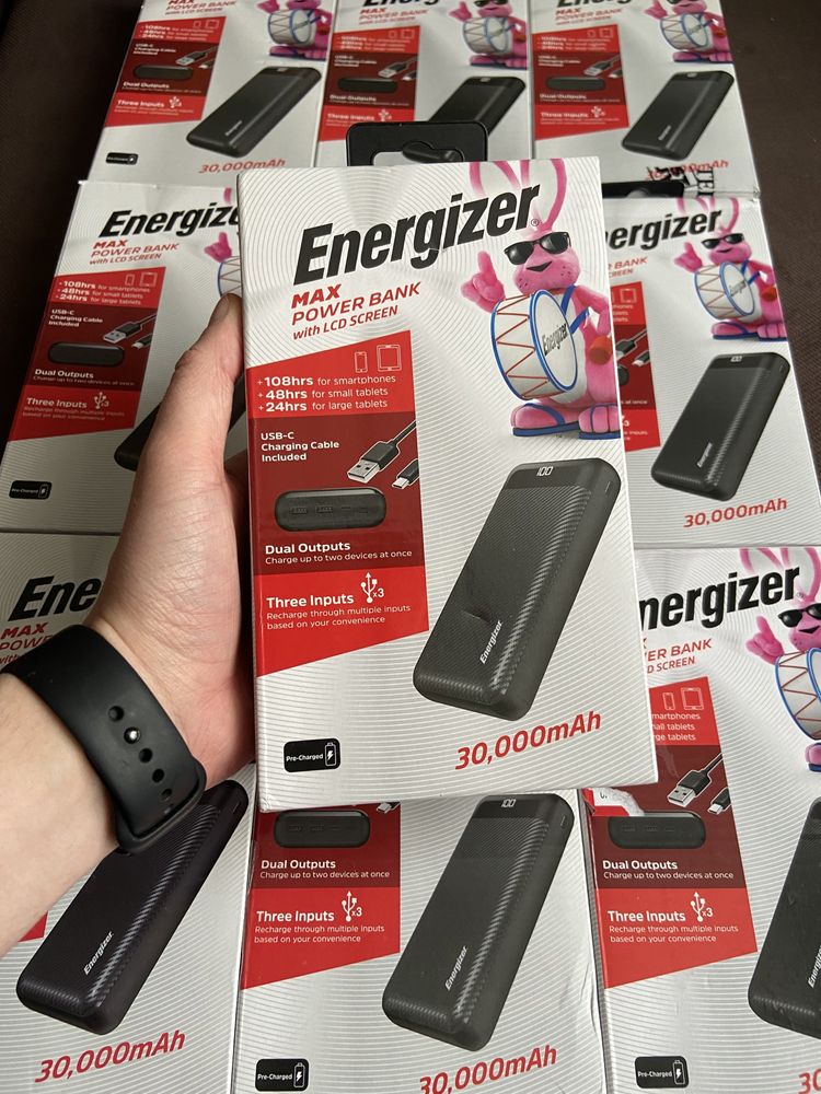 Повербанк Energizer MAX 30000 mAh USA Якість Powerbank