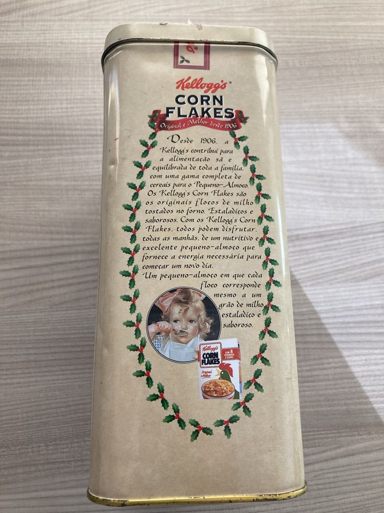 Caixa de Lata de Natal da kelloggs