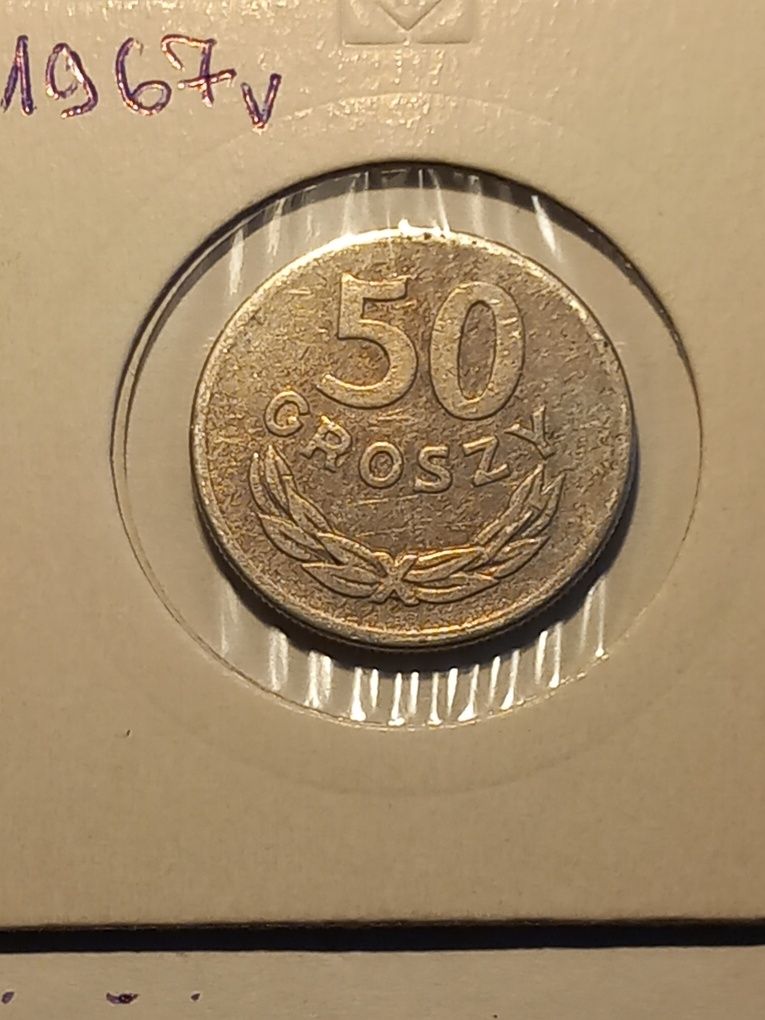 Moneta 50 gr z 1967r obiegowa