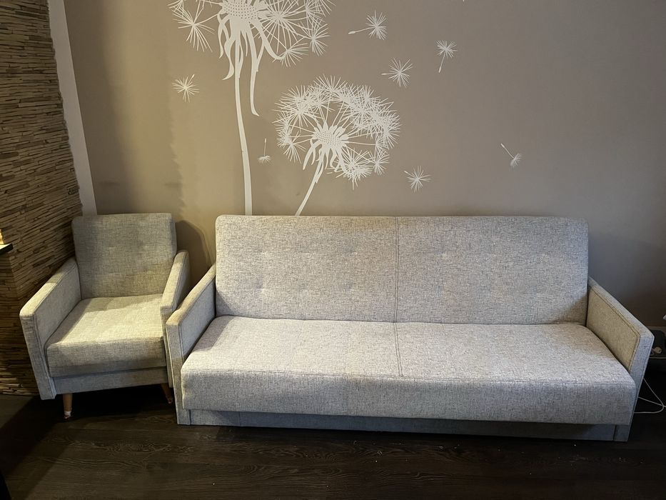 Kanapa z fotelem komplet