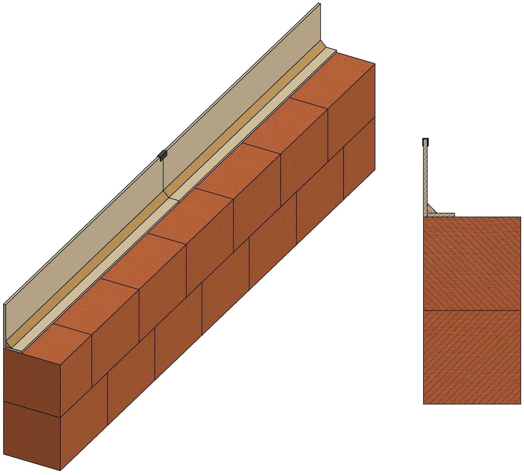 Szalunek tracony stropu DR100-10/125-7/20