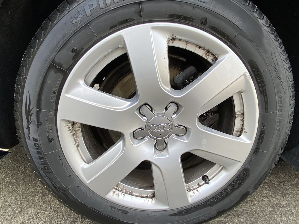 Alufelgi audi 17” 5x112 + opony zimowe 225/55