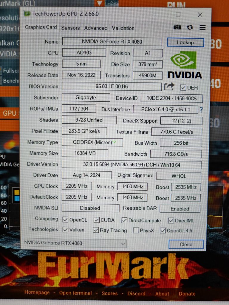 Топова відеокарта Белая ! GIGAYTE RTX 4080-16 Gb  Гарантия ! Любые тес