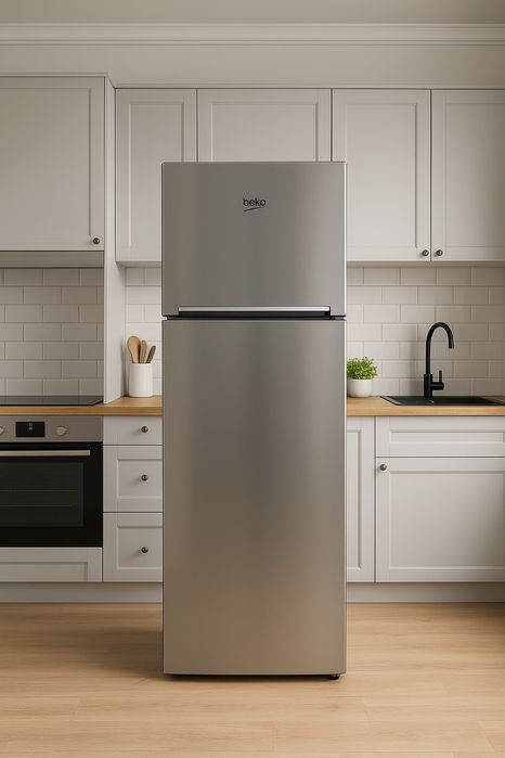 Lodówko zamrażarka Beko srebrna 145 cm