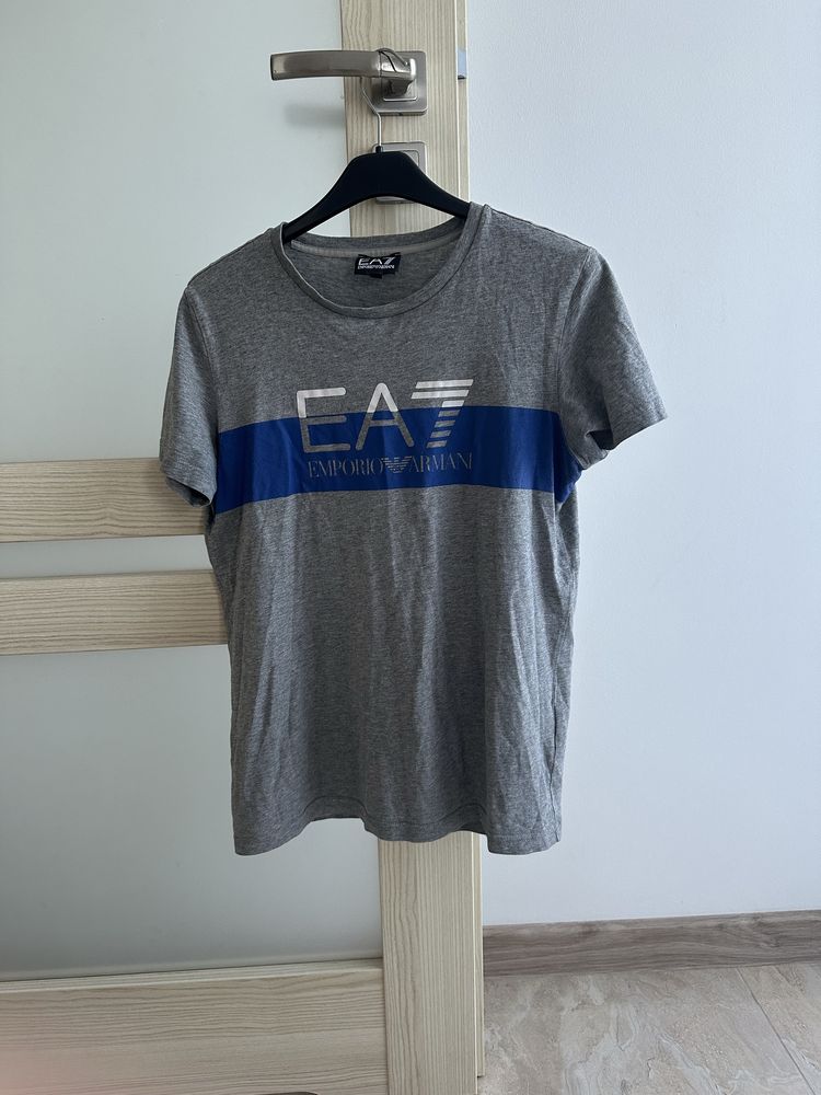 Szary T-shirt EA7 Emporio Armani mega