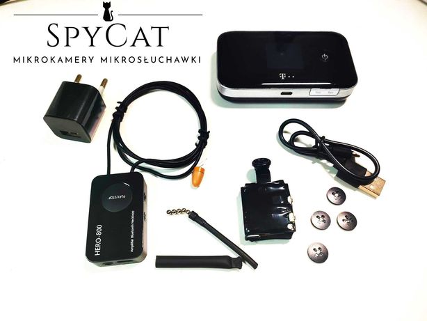 Mikrokamera Minikamera Mikrosłuchawka 4K Zestaw Egzamin