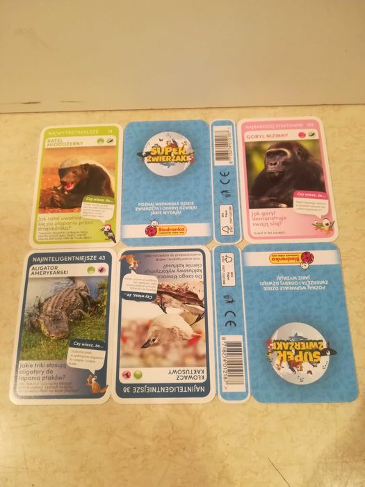 super zwierzaki -karty