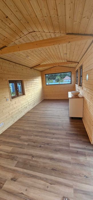 Tiny Hause , CALMA 8x3, działka, wypoczynek, jezioro, budowa