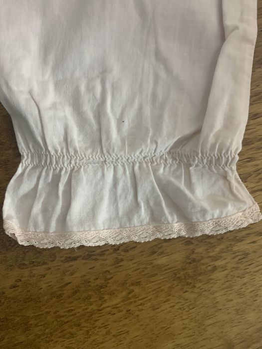 Blusa menina Zara 14 anos rosa bebé com rendinhas