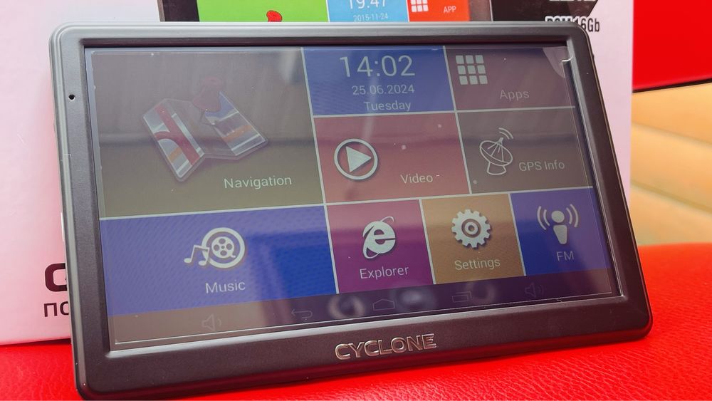 Навігатор GPS Cyclone ND-760/Android/Igo/Navitel