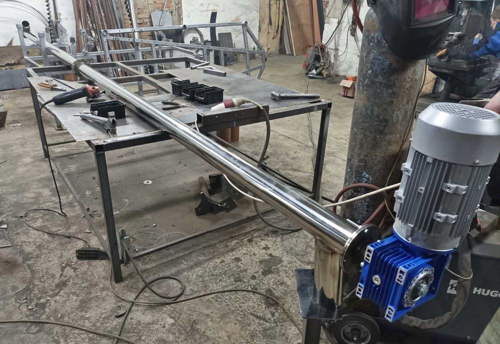 Koнвeєp зерновий шнек для борошна навантажувач хімічної гранули Hepжcт