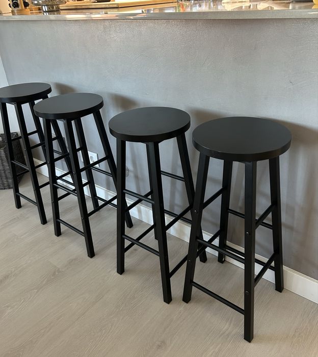 4 Bancos de bar banquetas altas firmes e fortes