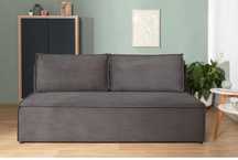 Sofa rozkładana 3-osobowa ciemnoszara UNO 1/3 ceny sklepowej