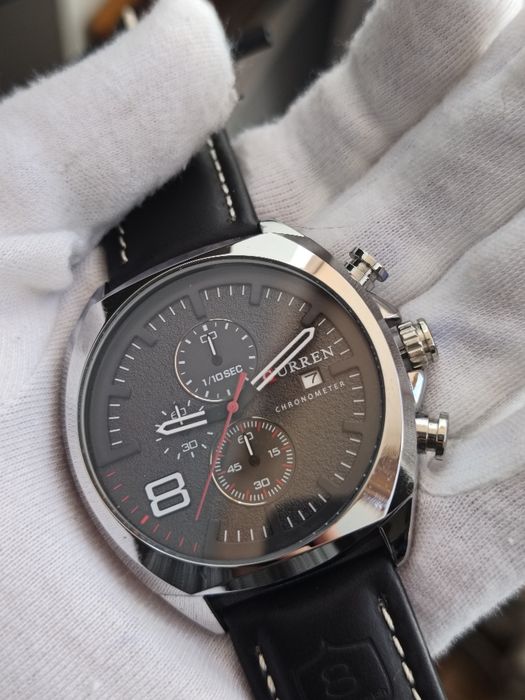 Relógio Musk midnight Silver black Edition by Curren