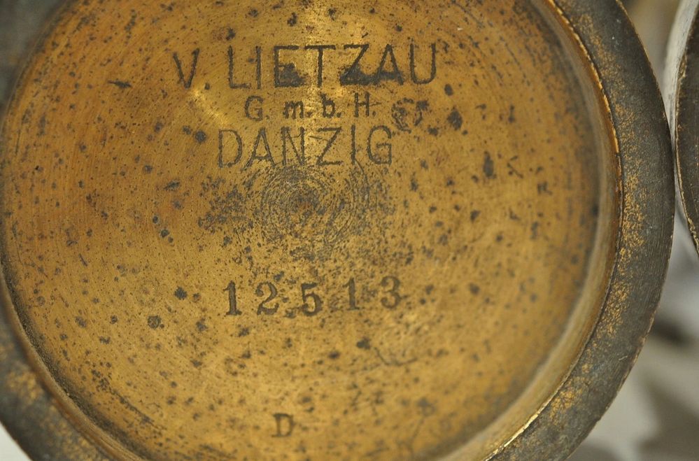 XIXw / V. LIETZAU DANZIG waga podróżna TUBUS /9753