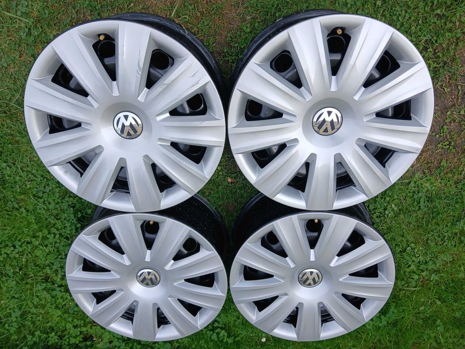 Felgi 16'' kołpaki ORYGINALNE VW Caddy Golf Passat Touran Sharan F-VAT