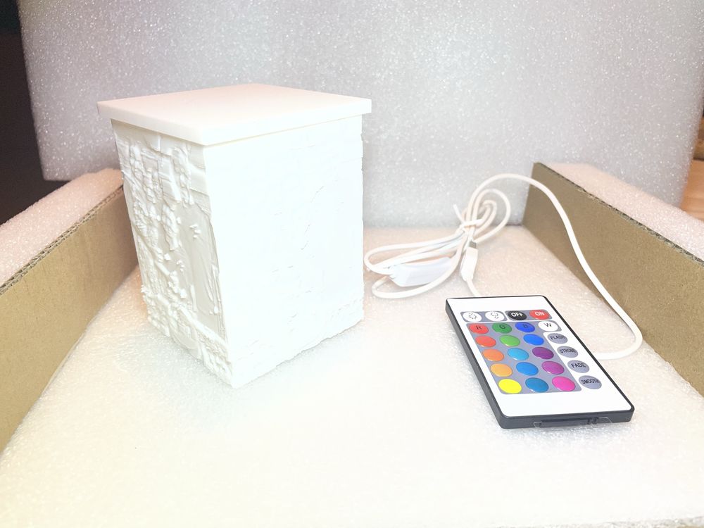 Candeeiro personalizado com Led