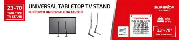 Suporte de mesa Superior para TVS CURVED/LCD/LED/PLASMA