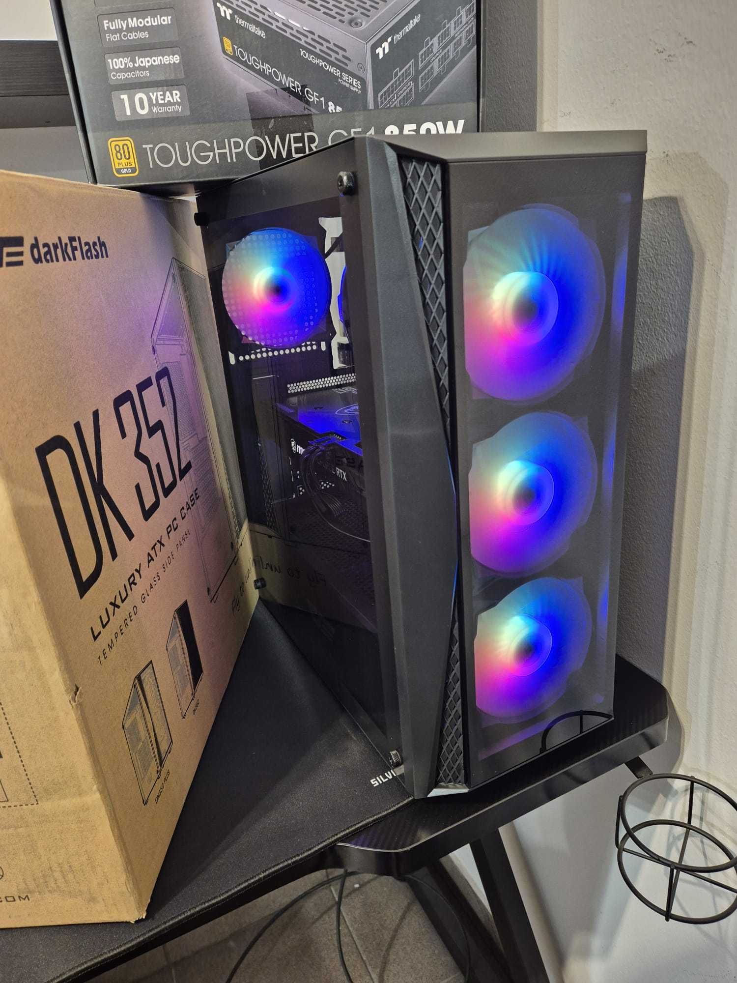 Komputer do gier Ryzen 7 RTX 3060Ti 32GB ram SSD RGB