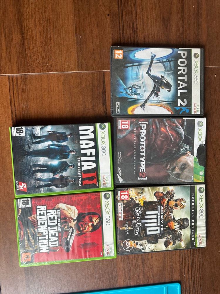Ігри для Xbox 360 / Диски / Mafia 2 / RDR / PORTAL 2