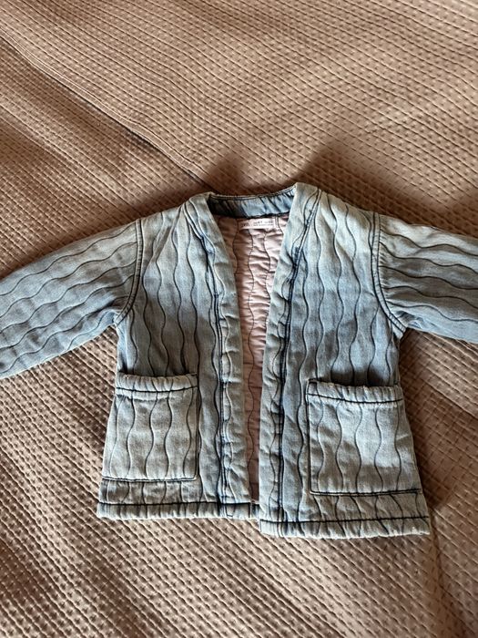 Комплект Zara 122 на дівчинку Куртка джинсова 122 zara