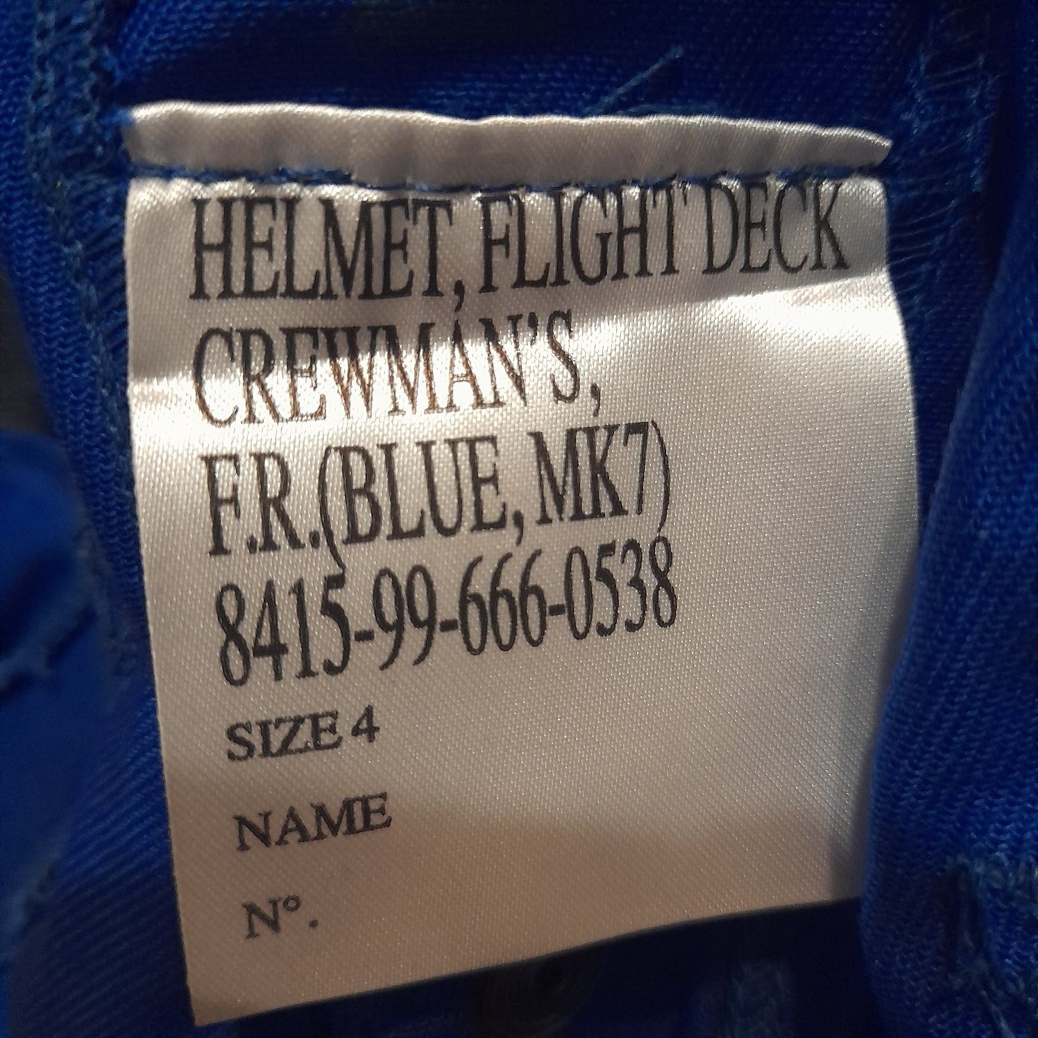 Helmets Flight Deck Crewmans MK7.