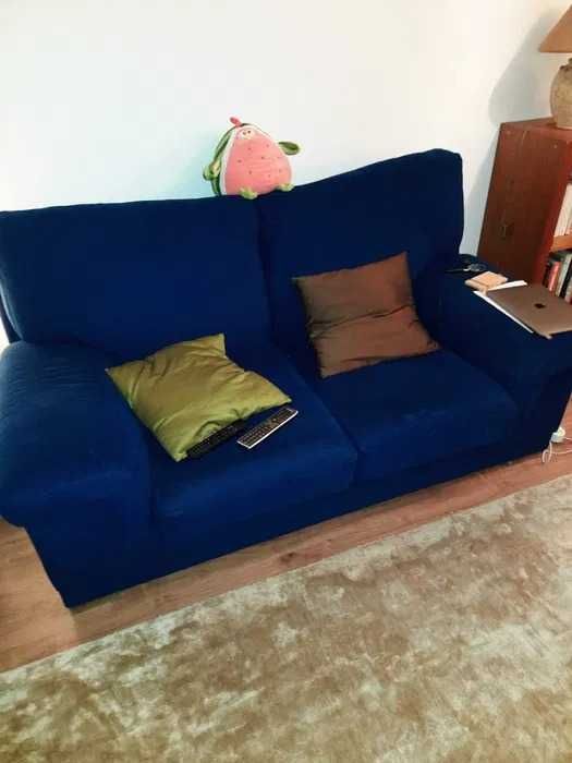Sofá Azul de 2 lugares