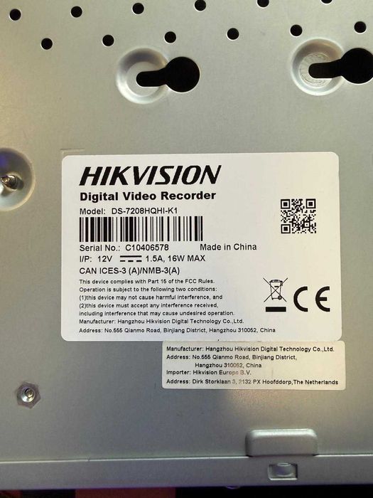 Rejestrator HIKVISION DS-7208HUHI-K1
