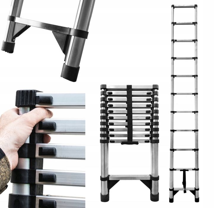 Драбина телескопічна BAULICH 11 сходинок  / Лестница 3.2м