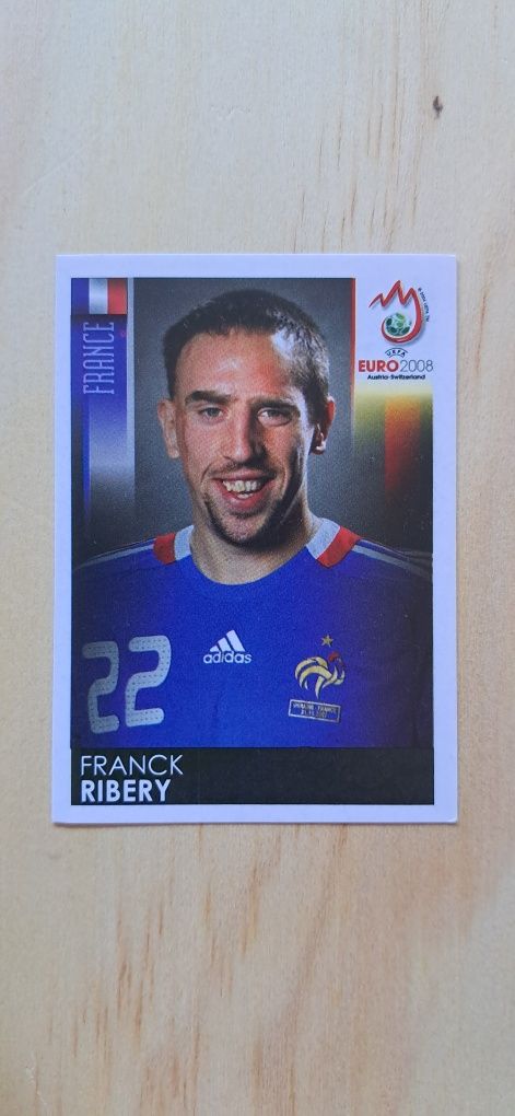 Cromo futebol de Ribery da Panini