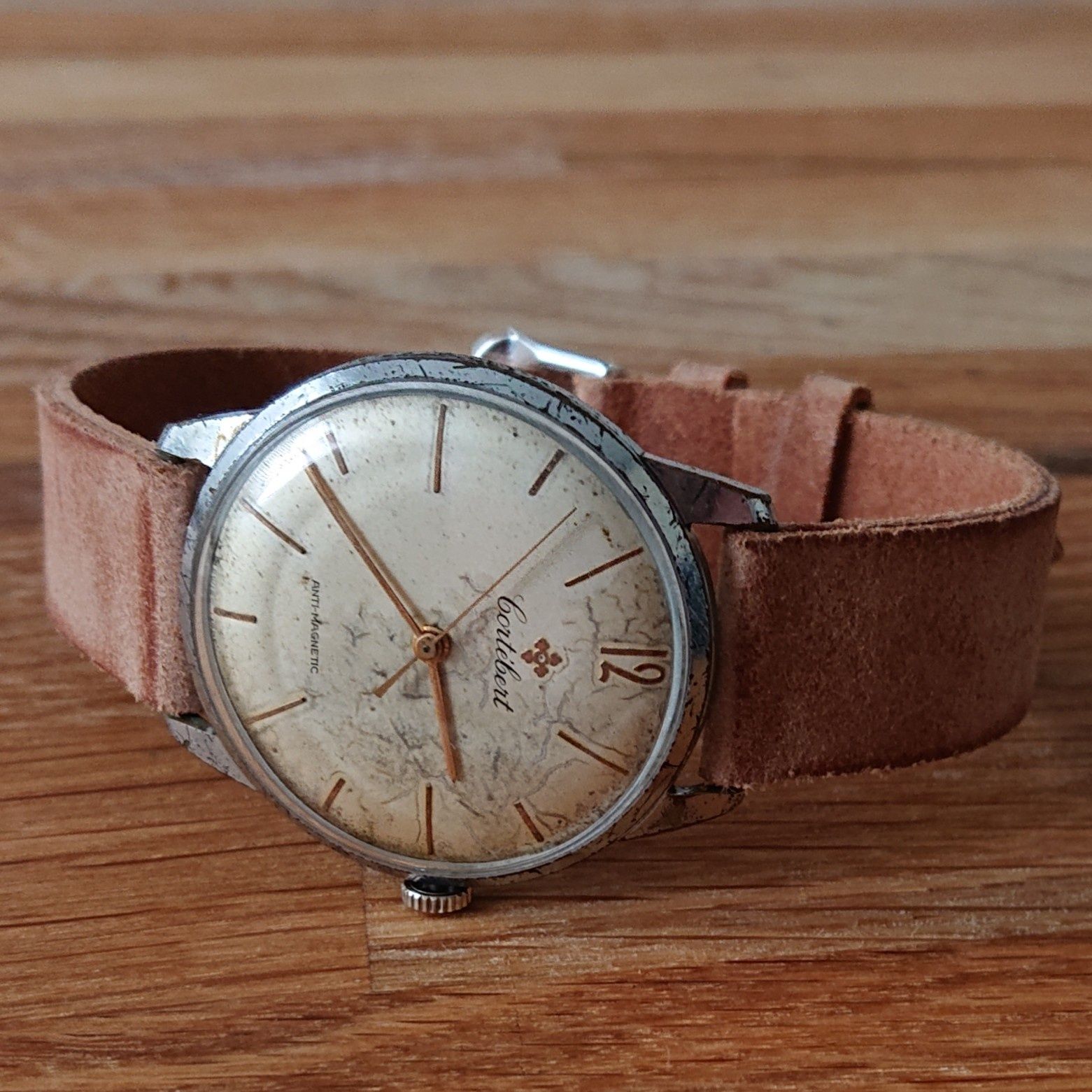 Cortebert Antimagnetic zegarek naręczny swiss made vintage cal. 697