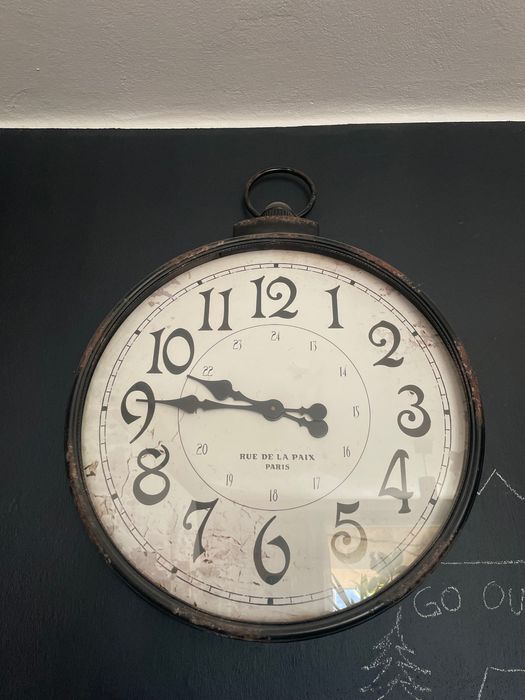 Okrągły retro zegar